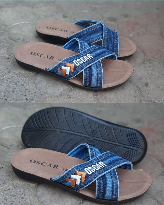 Мужские шлепанцы Oscar из джинса
