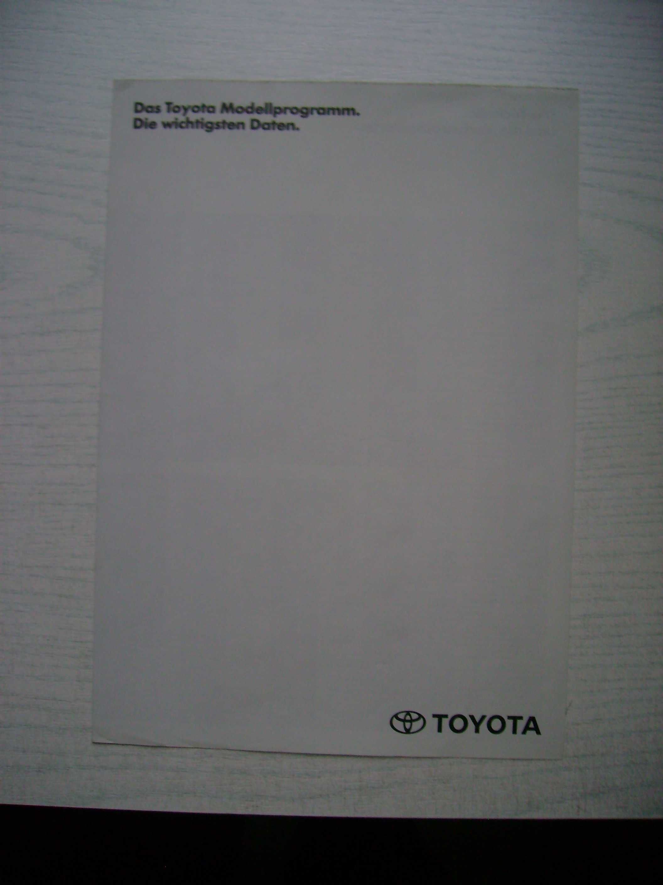 Prospekt Toyota Program 03/1990