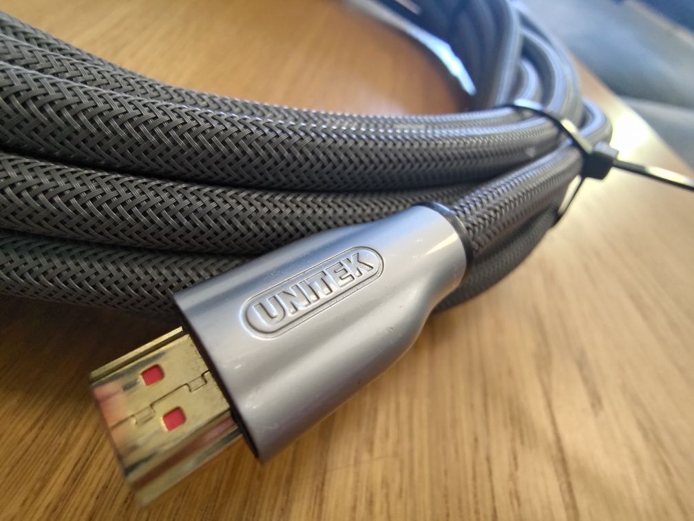 Kabel HDMI 10 metrów UNITEK gruby oplot złote końcówki