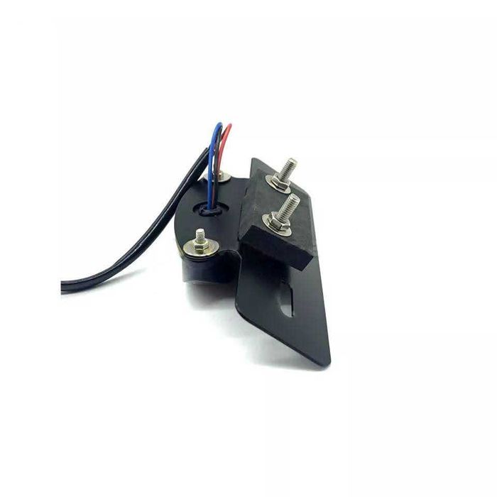 Farolim traseiro LED oval cores variadas suporte de matrícula moto