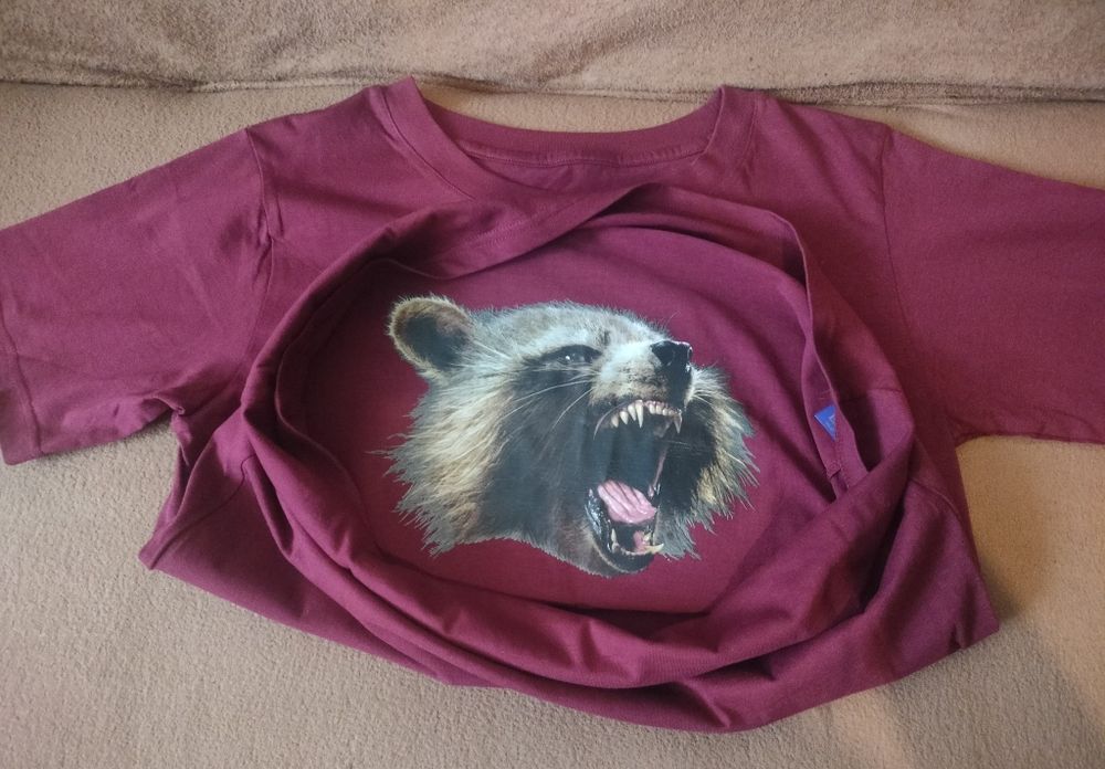 T-shirt Rocket Strażnicy Galaktyki Marvel grafika wewnątrz rozmiar S
