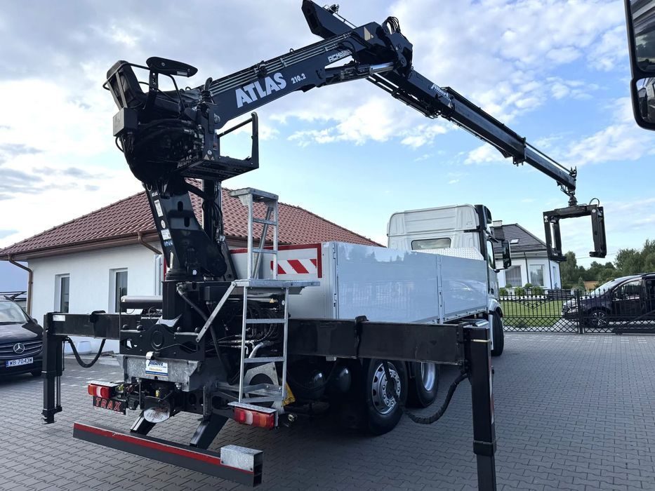 Mercedes-Benz Actros 2548 6x2 z HDS ATLAS 210.2, oś skrętna + przyczepa Schwarzmuller  Mercedes-Benz Actros 2548 6x2 z HDS Atlas 210.2 + przyczepa Schwazmull