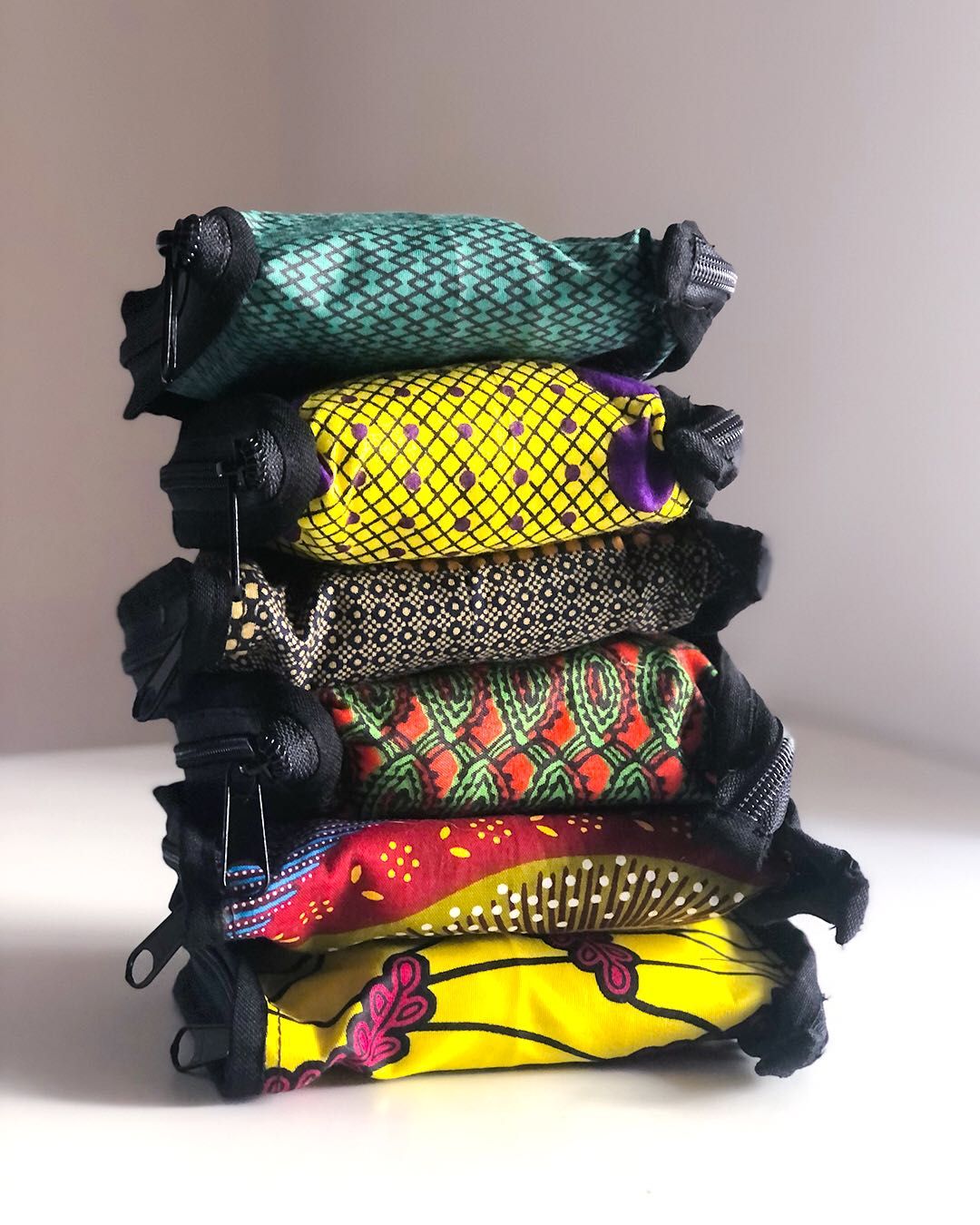Tote bags dobráveis - tecidos africanos