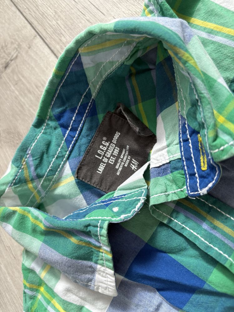 Koszula dziecięca w kratę H&M rozm. 104 Koszula chłopiec