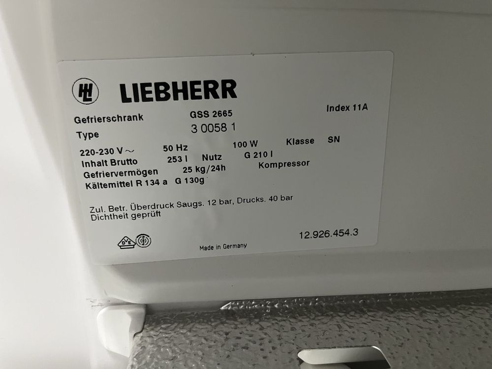 Zamrażarka Liebherr 253L |12msc |BD stan |Dowóz