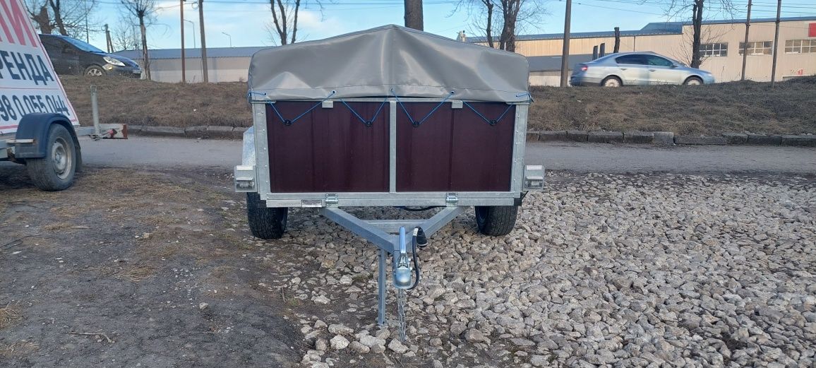 Прицеп легковий / причіп фанерний 2.0×1.35×0.5 УСИЛЕНИЙ ОЦИНКОВАНИЙ