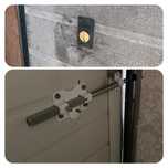 Fechadura porta seccionada de garagem