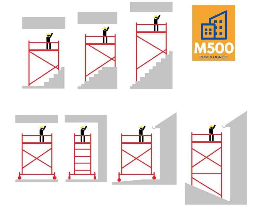 Wynajmę RUSZTOWANIE 8m aluminiowe lekkie mobilne wypożyczę wynajem