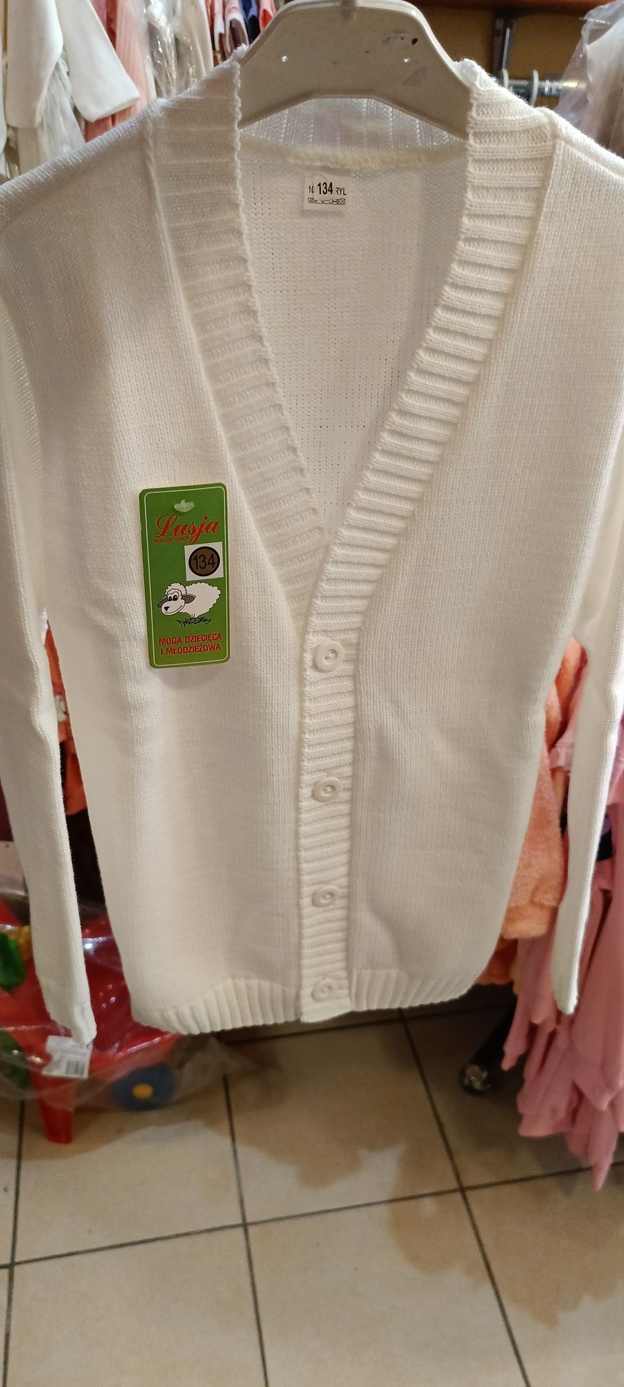 Sweterek komunijny rozmiar 134