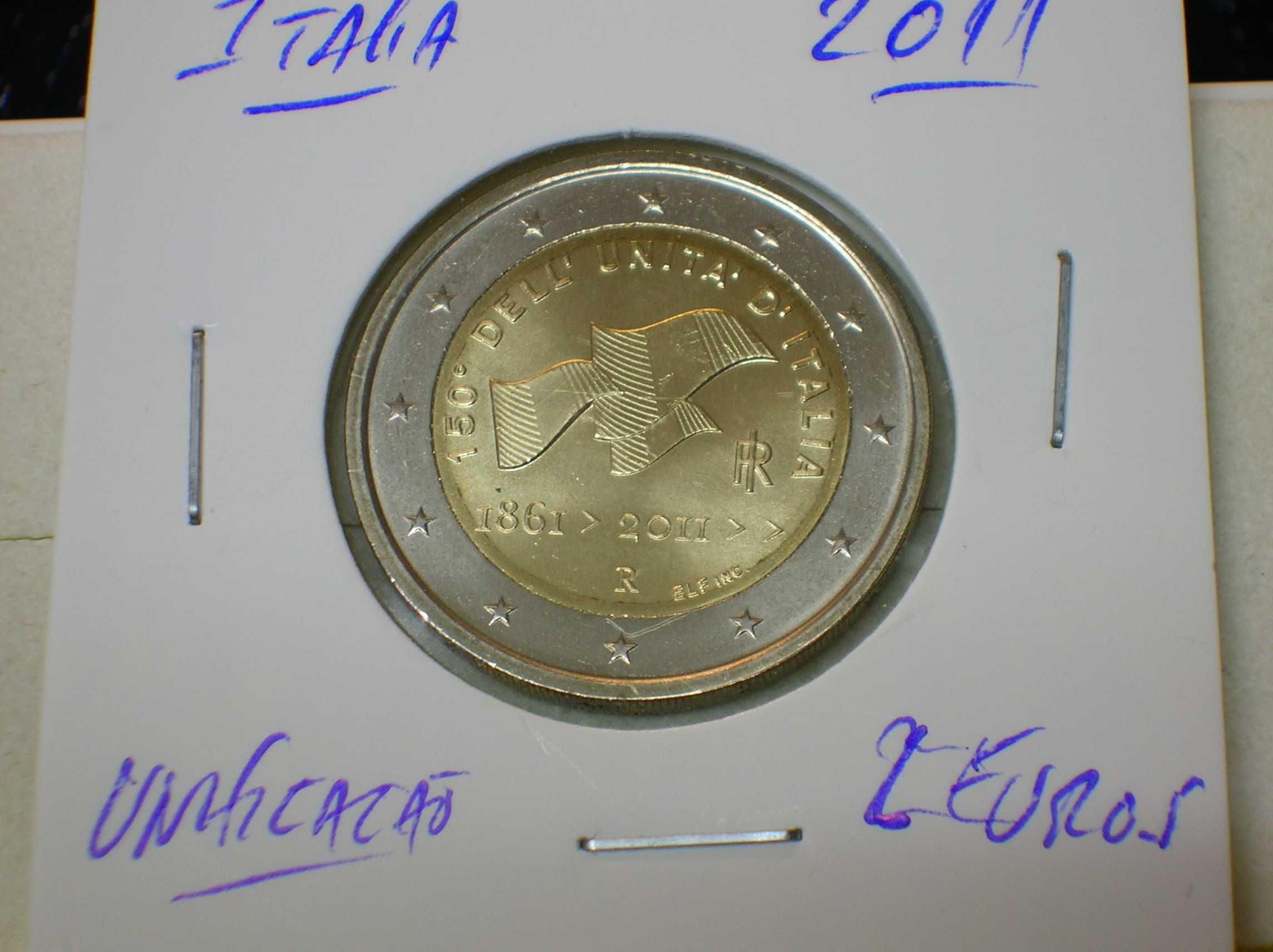 Italia / moeda 2 euros - 2011 / Unificação