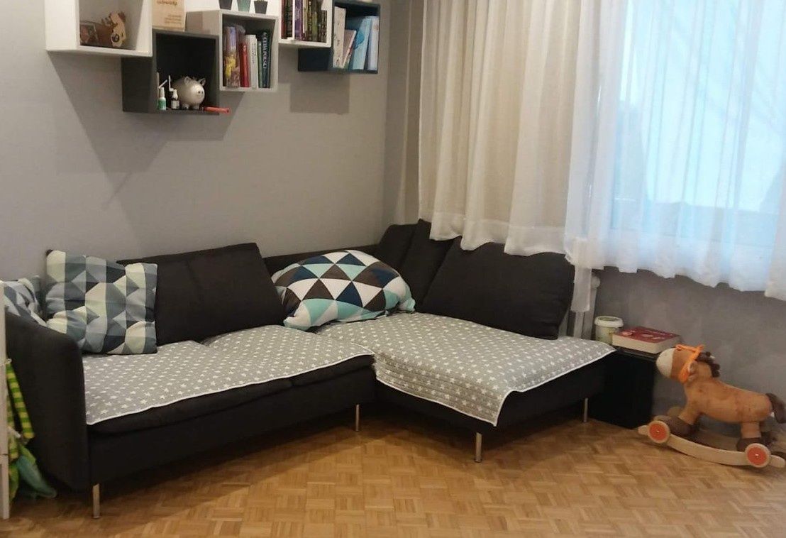 Szezlong sofa, Fridtuna ciemnoszary