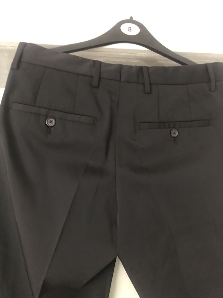 Zara Man Czarne Męskie spodnie eleganckie EU 38
