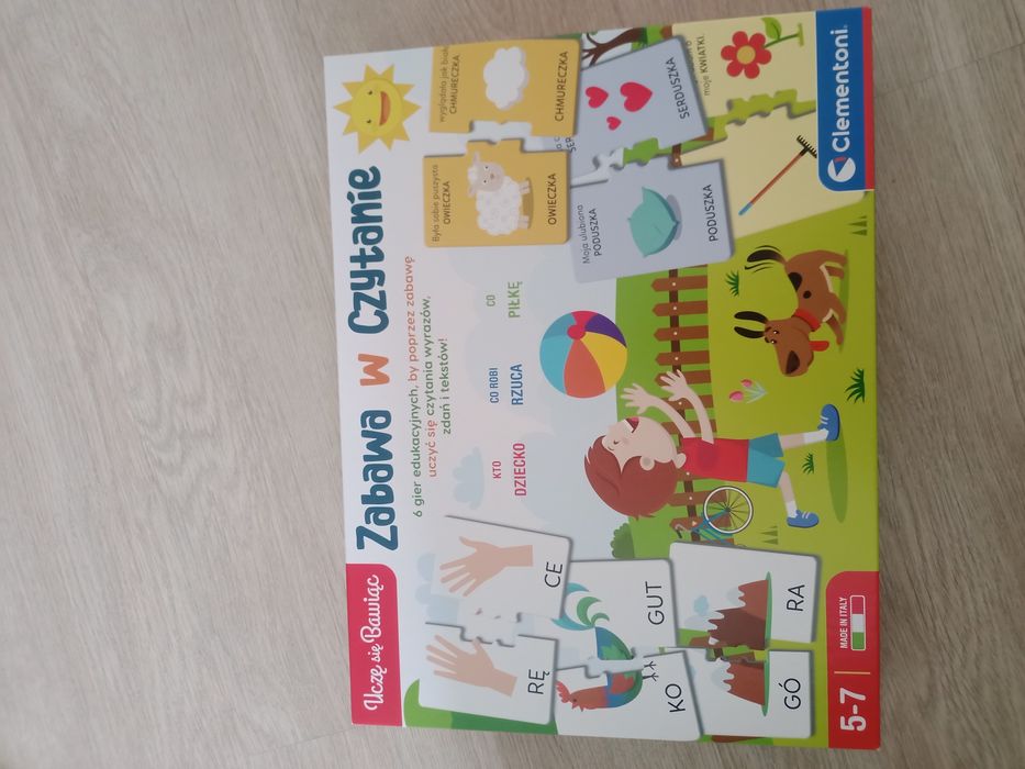 Zabawa w czytanie gra dla dzieci