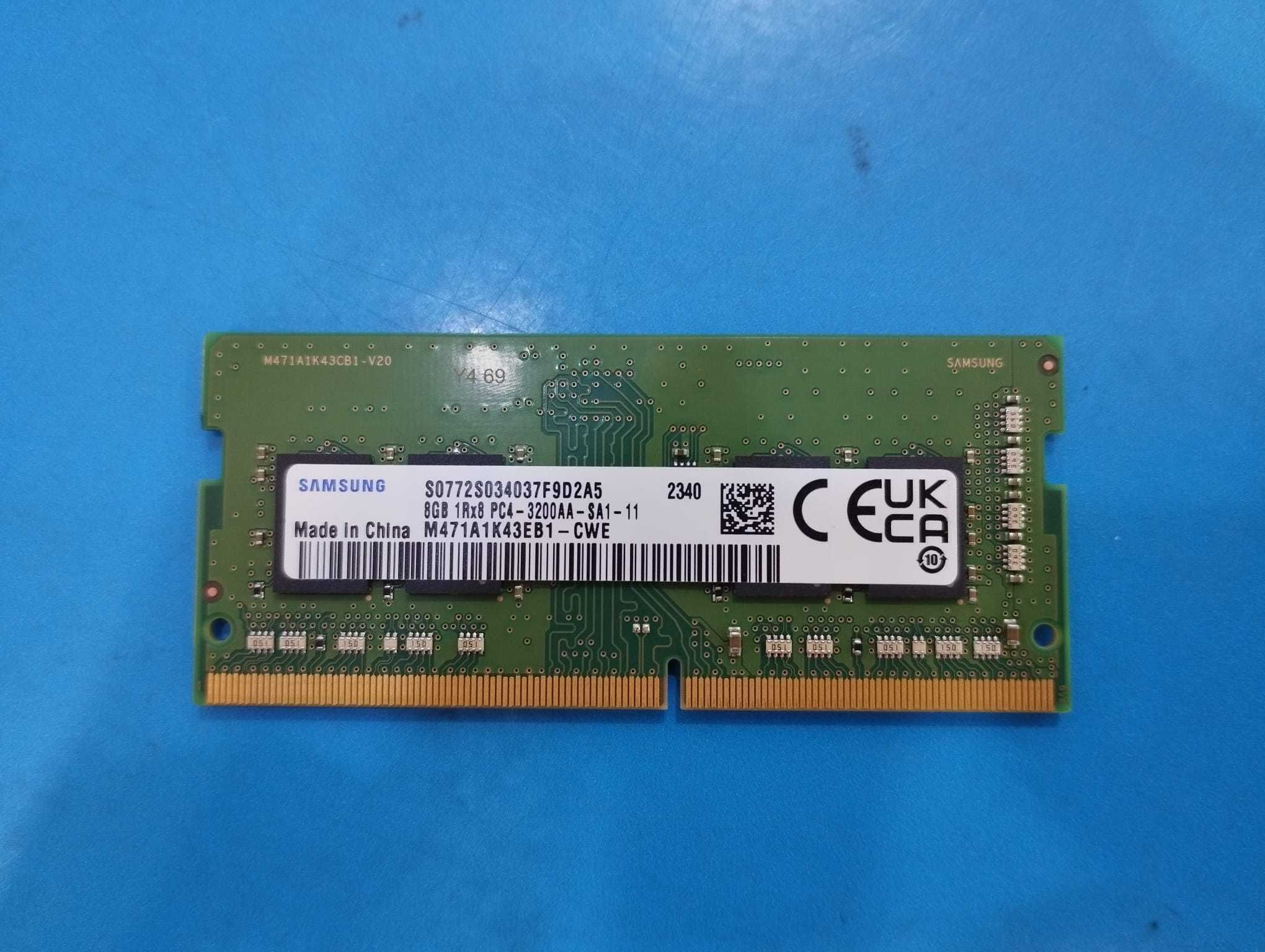 Samsung So-Dimm 8GB DDR4 3200MHZ CL22 1R 1.2V