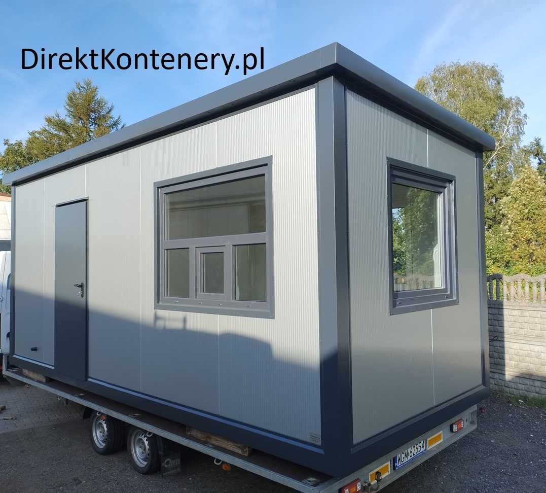 Kontener stróżówka portiernia z WC 6x2,5m Producent