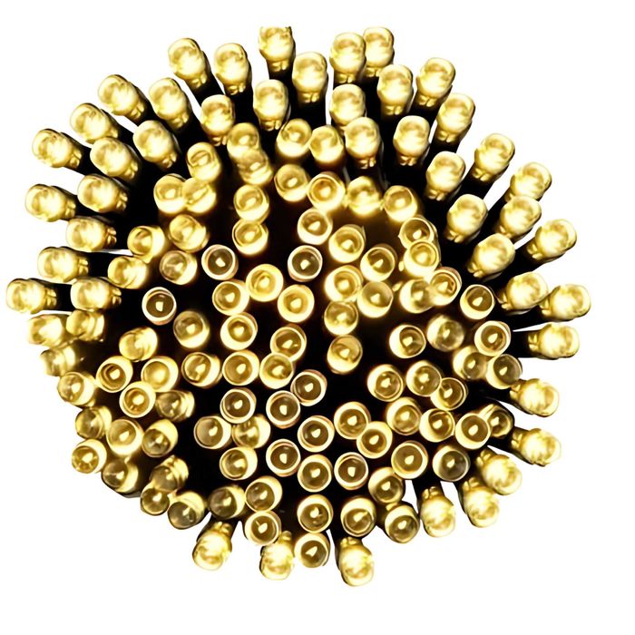 Lampki choinkowe 200 LED białe ciepłe programator światełka 11 m