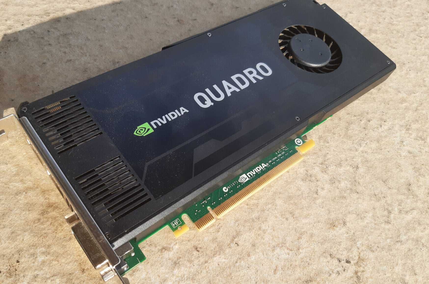 Видеокарты Nvidia Quadro K2000, K2200, M4000, M5000, M6000, P4000