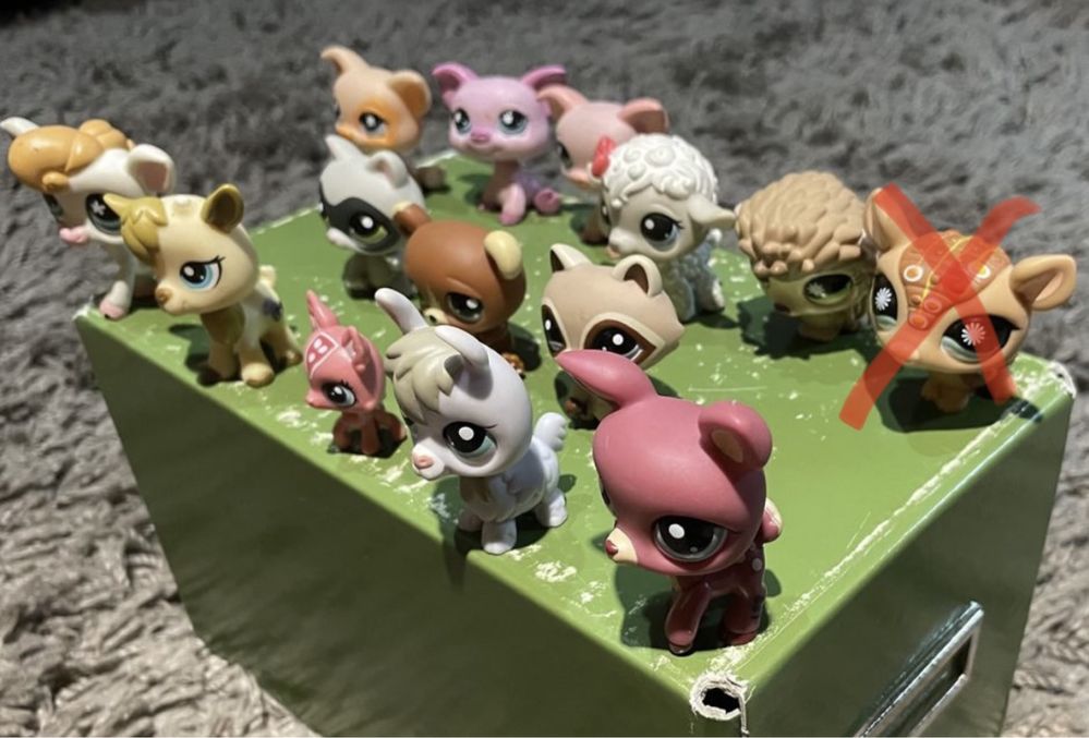LPS Littlest Pet Shop oryginalne figurki: Zestaw zwierząt domowych