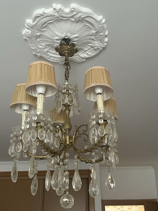 Candeeiro vintage cristais
