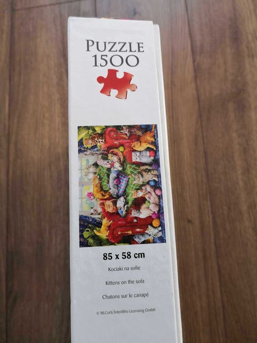 Puzzle 1500 Trefl Kociaki na sofie