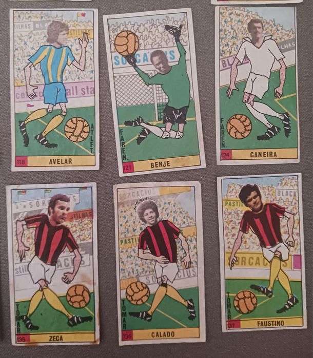 Lote 41 cromos Caramelos Ball Stars 1975-76