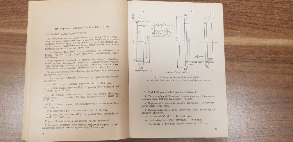 URSUS C-328 Zmiany konstrukcyjne ciągnika 1964r.-1965r. UNIKAT