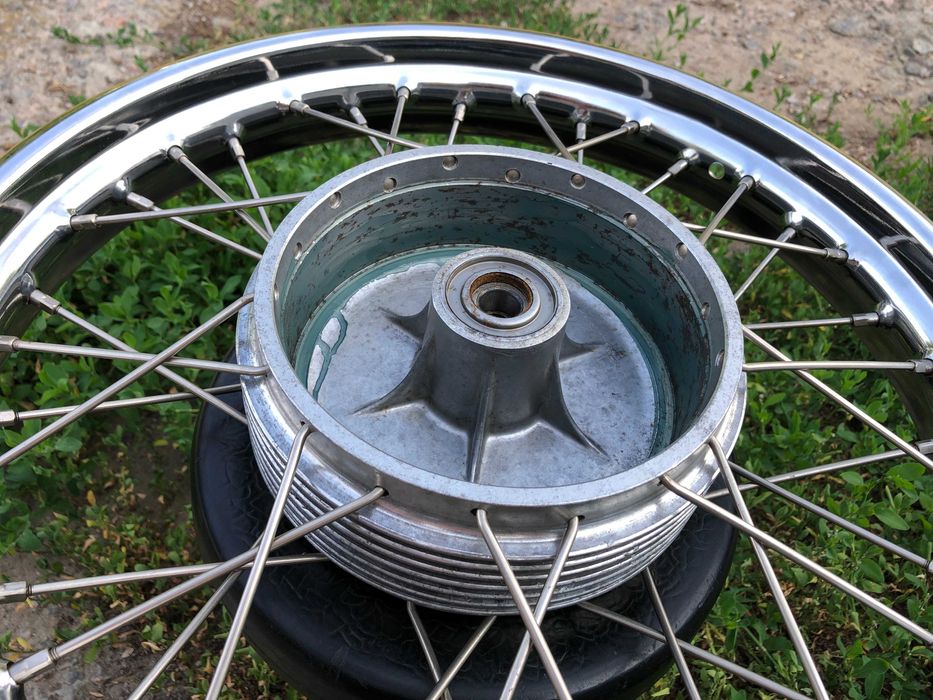 Новое колесо Jawa, Ява 360-250 Старушка