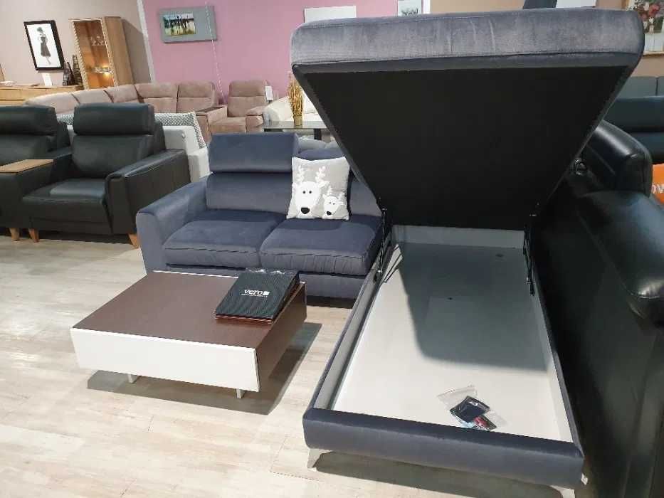 DAHLIA NAROŻNIK z funkcją spania Vero Black Days zakup BEZ VAT