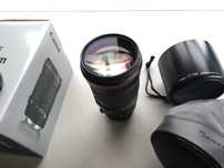 Obiektyw Canon L 135 2,0 EF komplet sklepowy + adapter sony + Uv HMC
