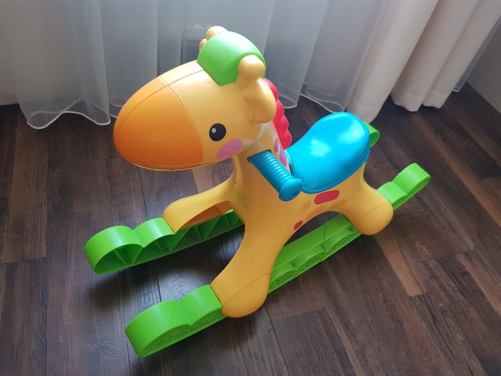 Детская лошадка качалка Fisher price