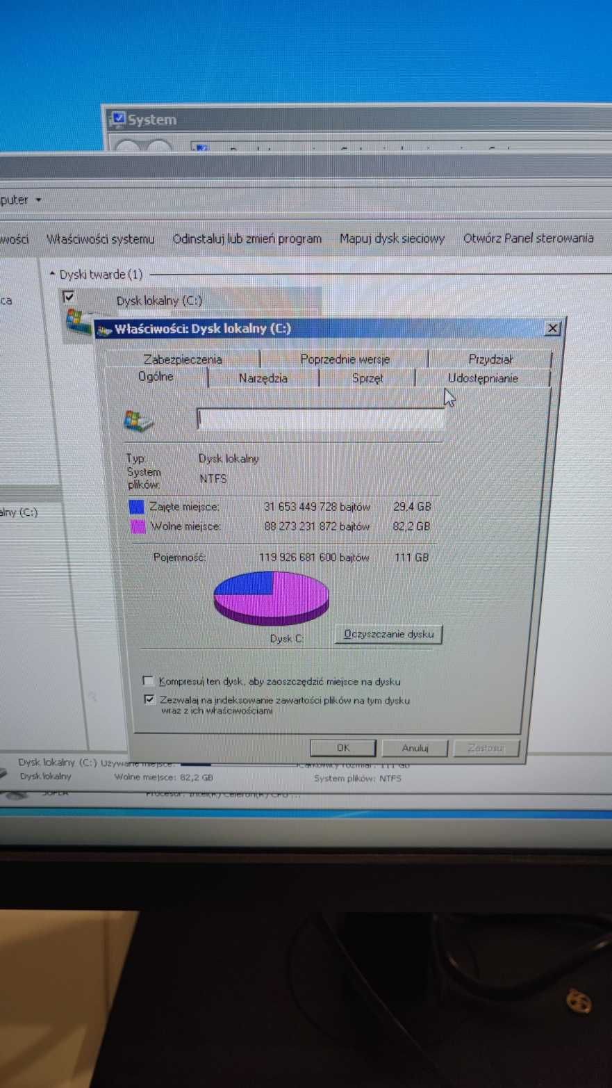 Komputer 6GB RAM, Celeron G1840, SSD 128GB, Windows 7 Pro, Smart Home