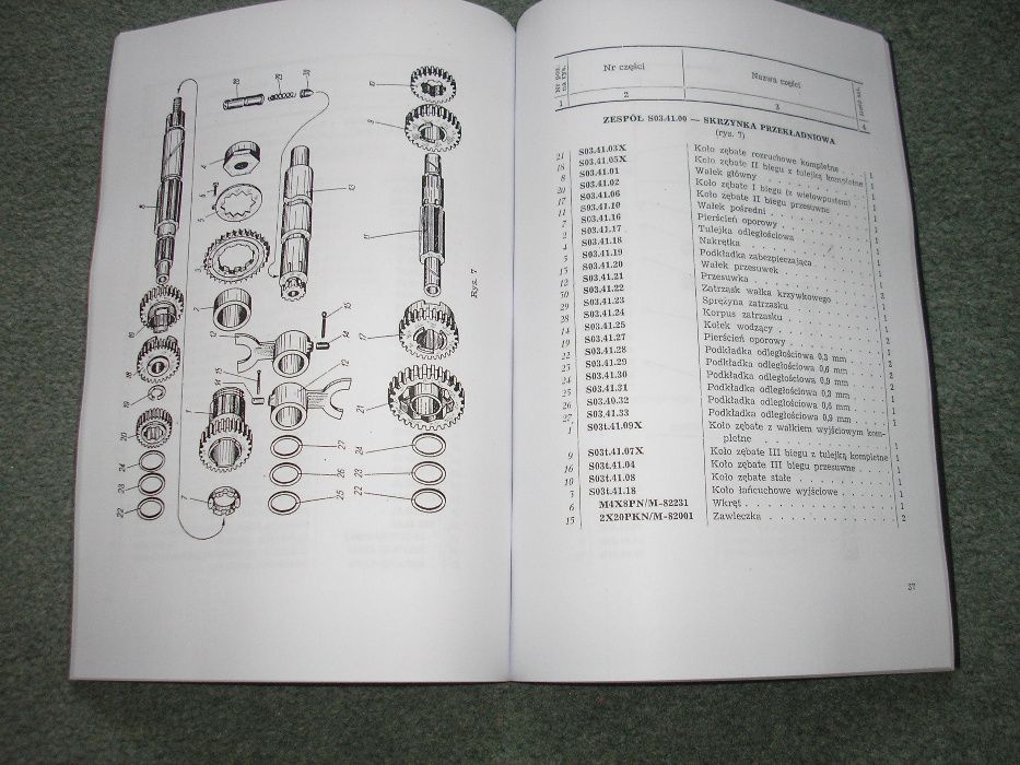 Junak M10 - katalog części
