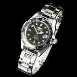 Invicta relógio masculino mostrador preto pulseira de aço inoxidável