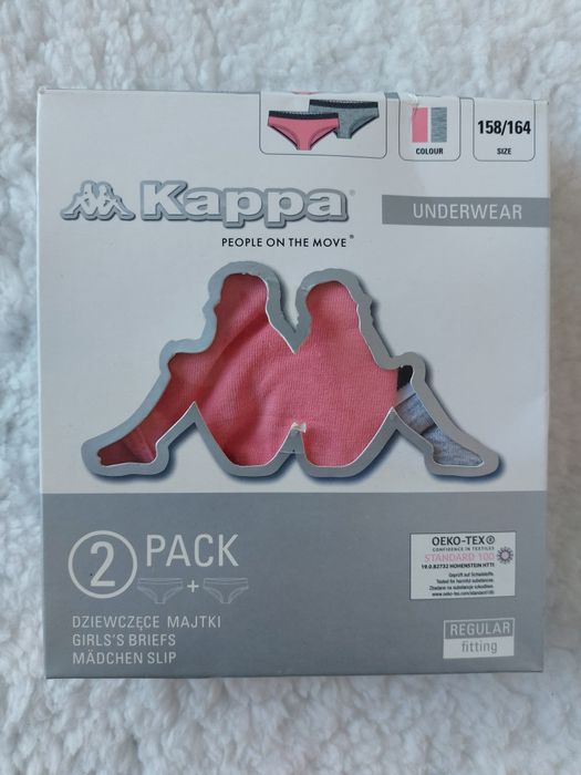 2x Majtki figi dziewczęce dziecięce KAPPA 134/140 i 146/152 i 158/164
