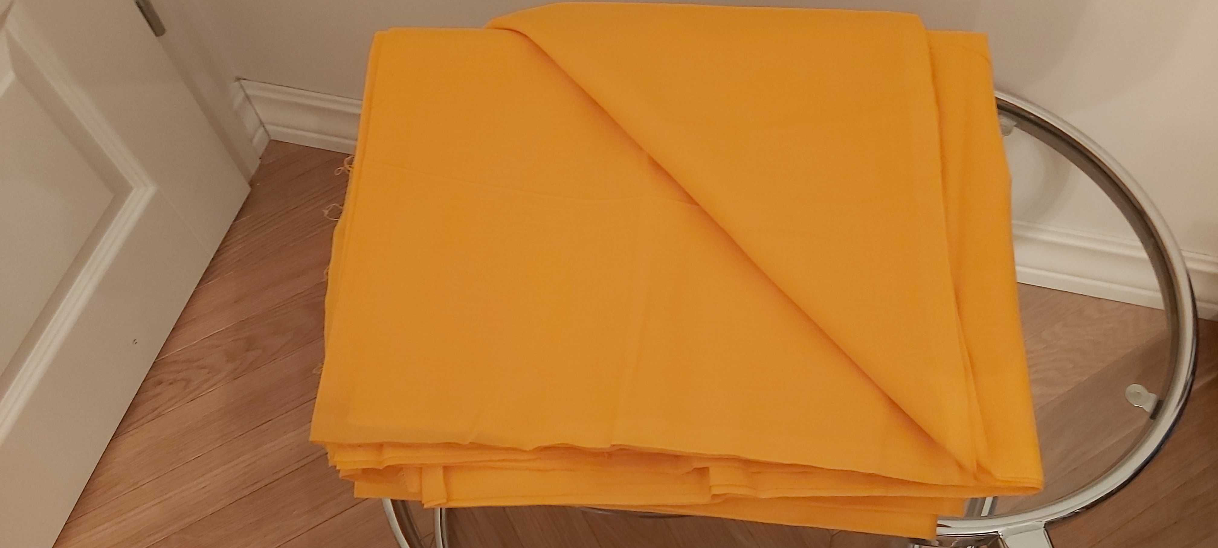 Pomarańczowa tkanina bawełna 100 % kupon 5 metrów