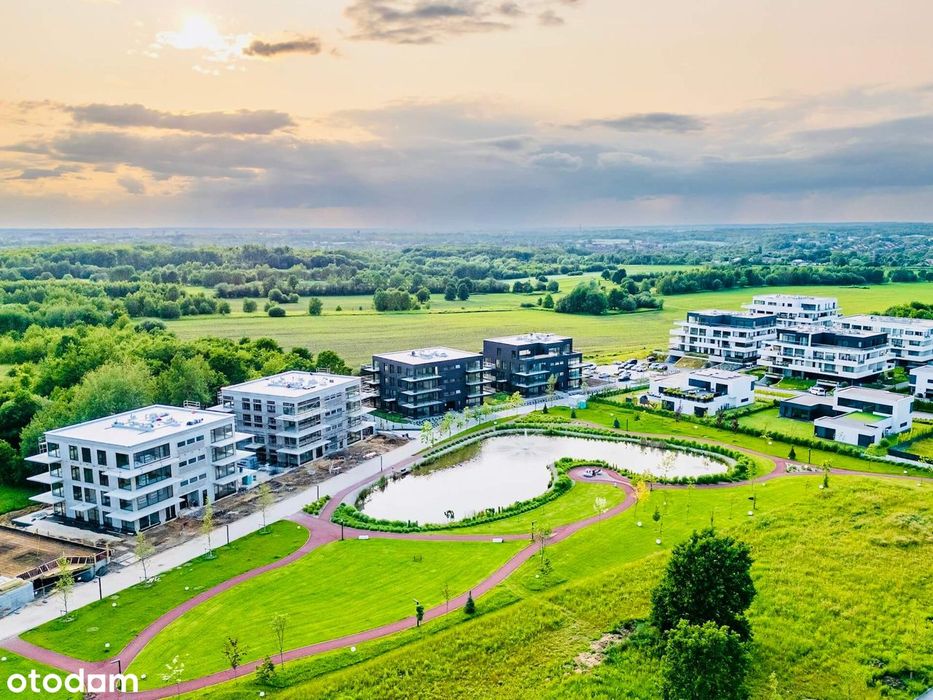 Duży taras, park i jezioro tuż obok | nowy etap