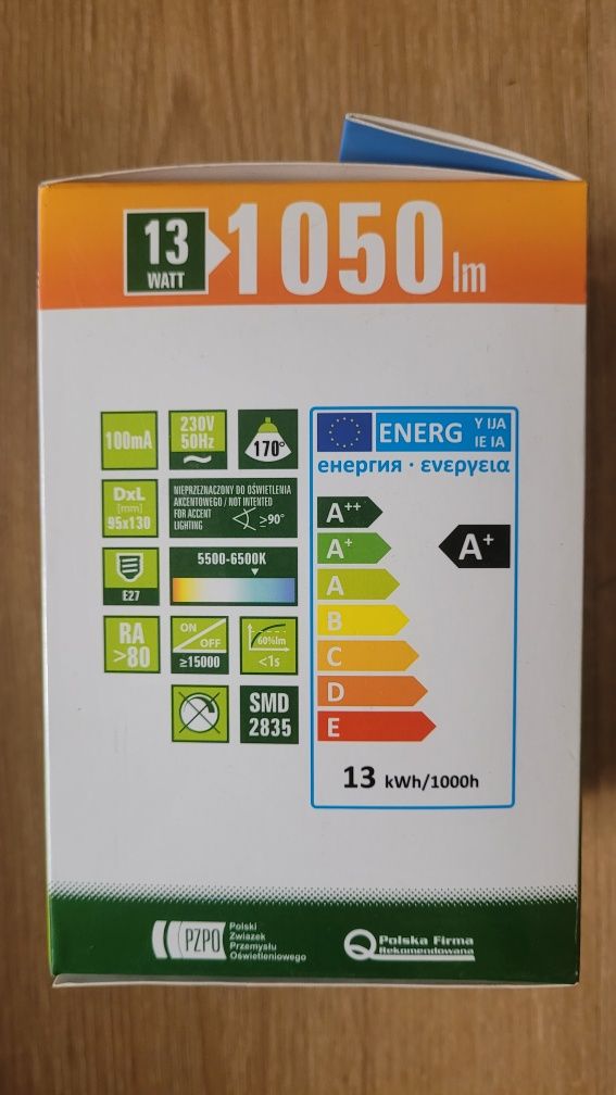 Nowa Żarówka Spectrum LED 13w E27