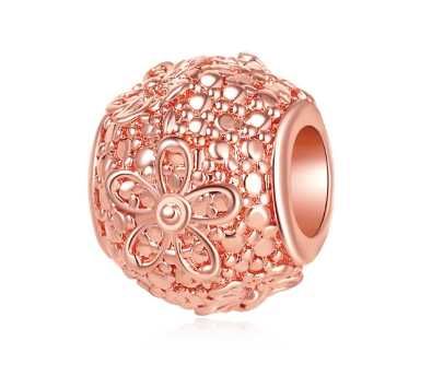 3x CHARMS Zawieszka Rose Gold do Pandora APART Koralik na Prezent