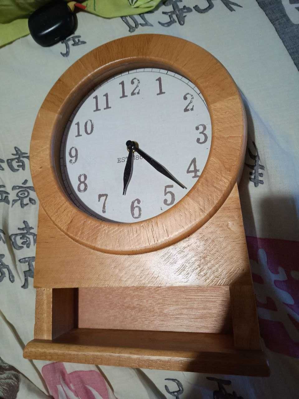 Часы деревянные, бренд NEXT,б/у