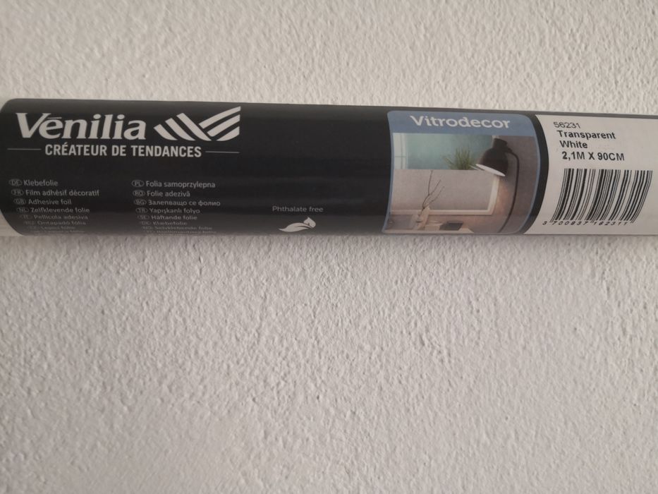 Folia na szybę samoprzylepna Transparent White 210x90 cm