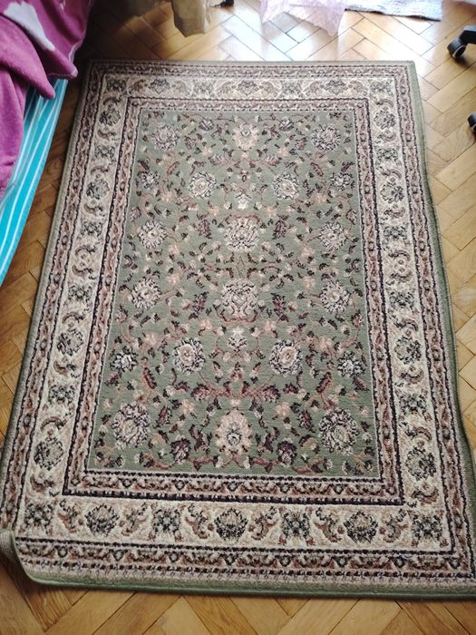 Ковер Weltom Polska 120 на 170 см цвет оливка с Leroy Merlin