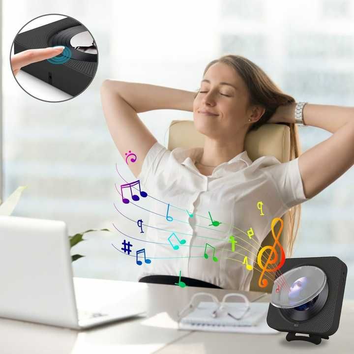 Wielofunkcyjny przenośny odtwarzacz CD głośnik BLUETOOTH radio fm