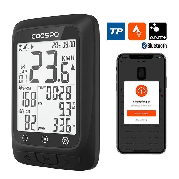 Itp. Coospo Strava, Komputer Rowerowy Bc107 Kompatybilne Trainingpeaks
