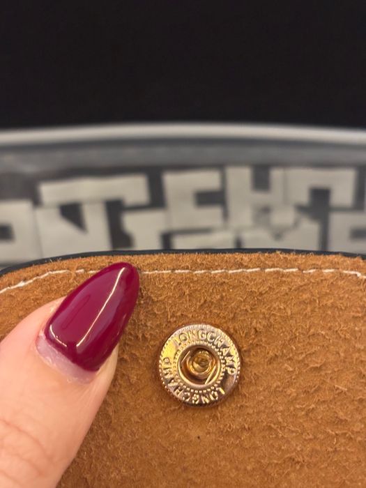 Mini Longchamp Bordô