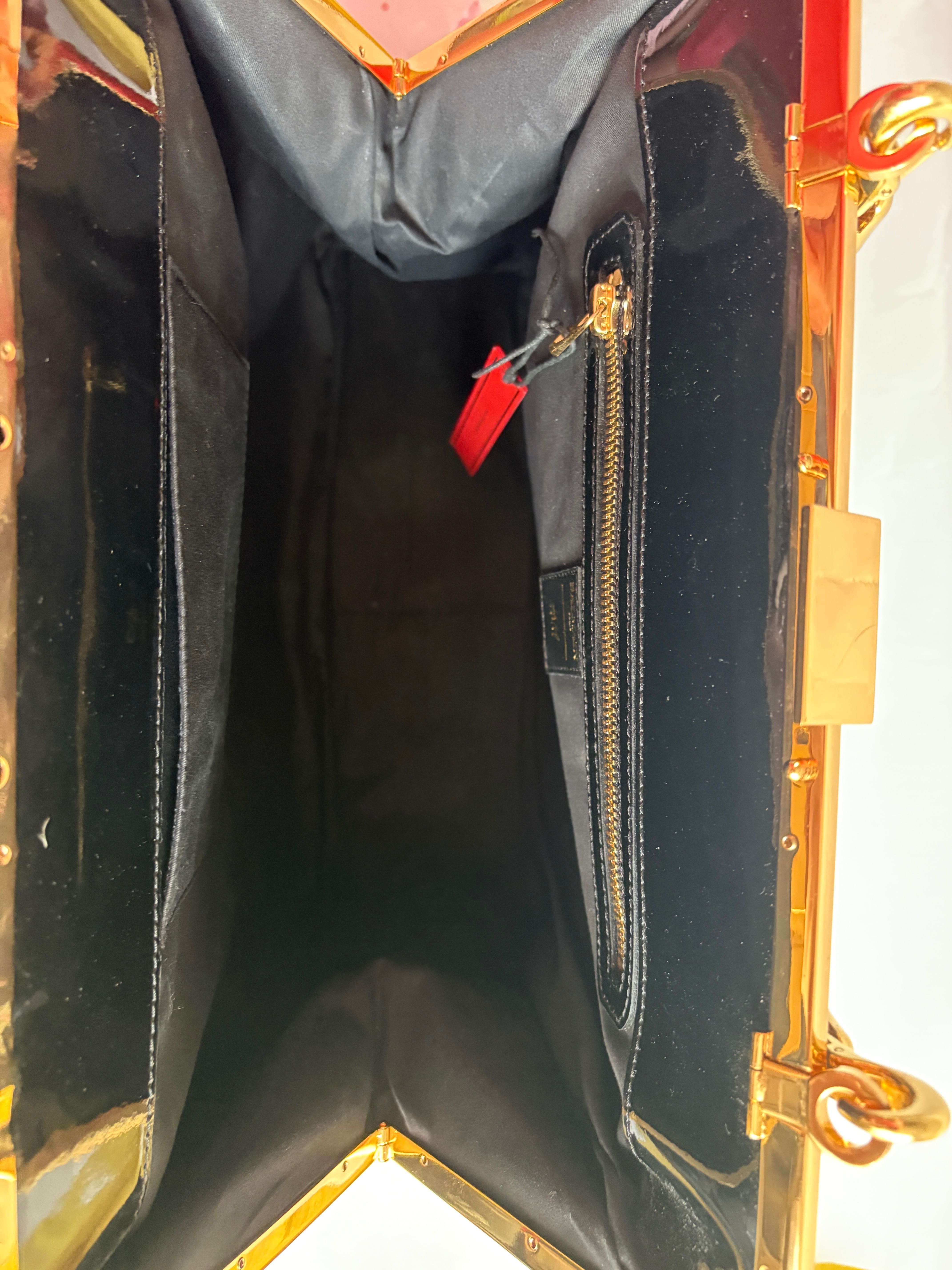 Balmain x H&M torebka torba skóra zamsz