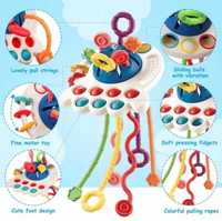 Zabawka Sensoryczna Dla Niemowląt Gryzak Montessori Grzechotka NOWA