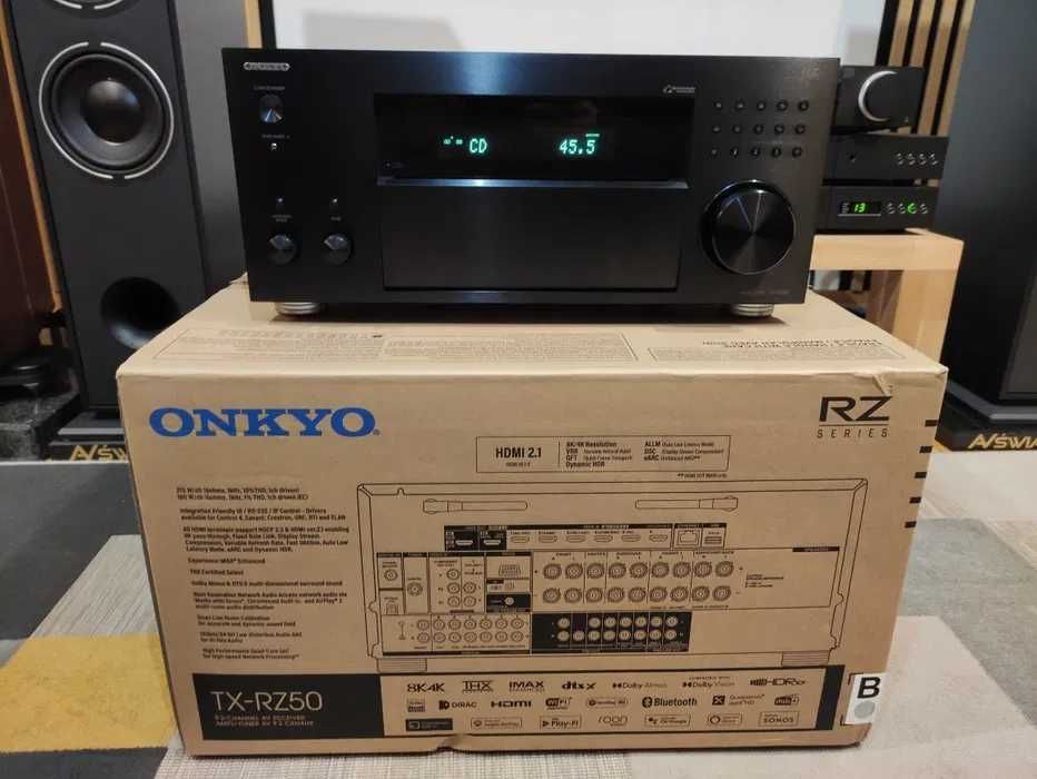 Topowy Amplituner ONKYO TX-RZ50  9.2 z gwarancją i nagrodą EISA