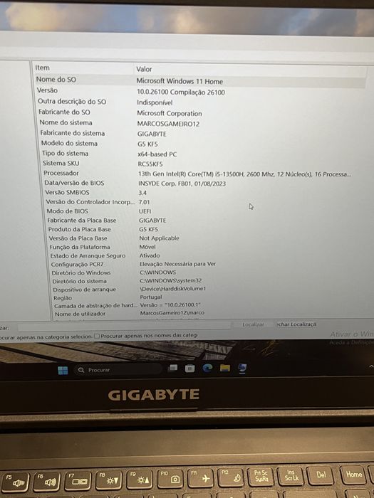 Portatil Gaming Gigabyte