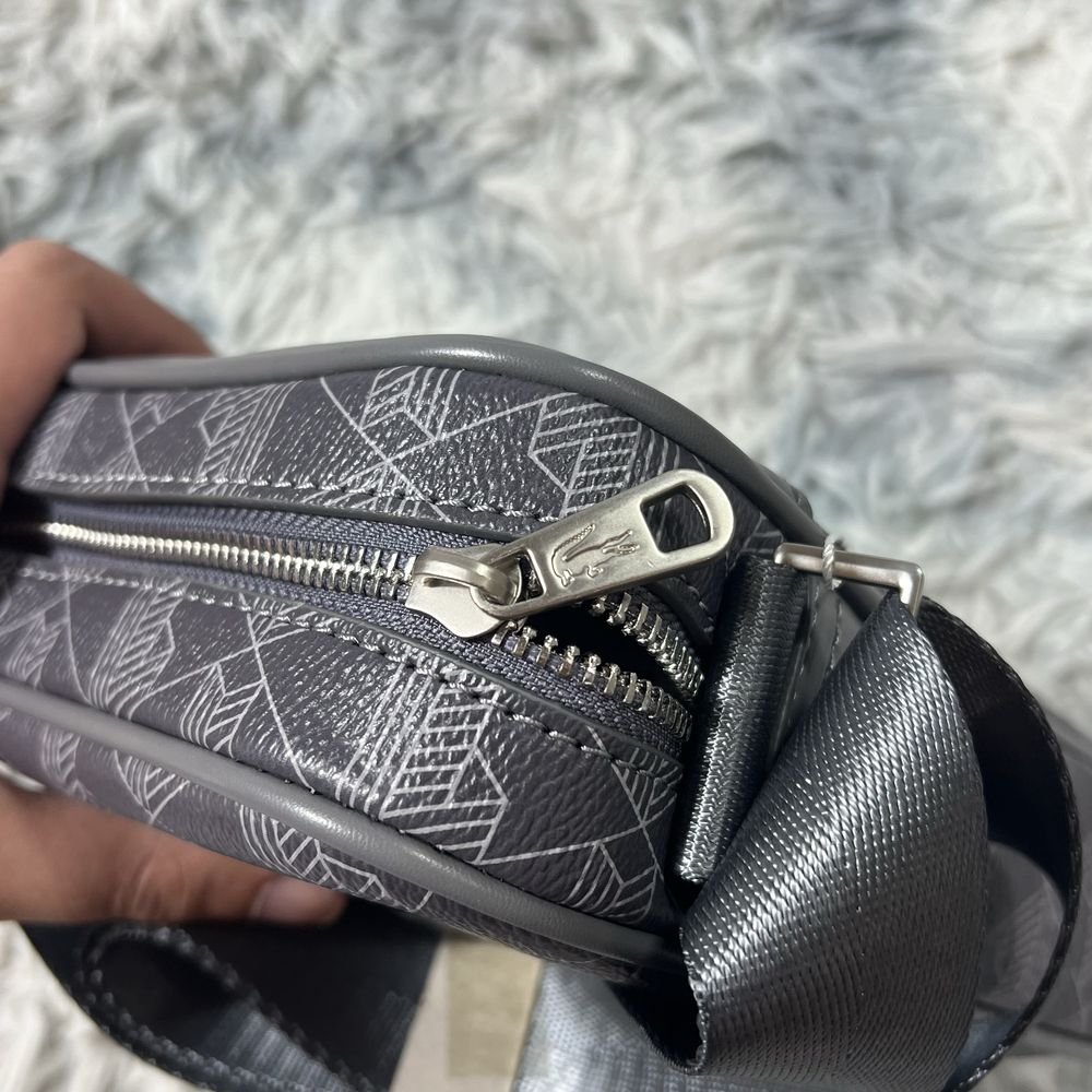 Сумка Lacoste мессенджер лакост монограмна сумка крокодил lacost