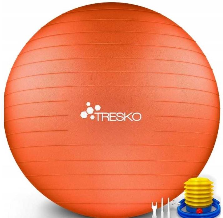 Piłka do fitnessu do jogi do siedzenia do pilatesu 55cm z pompką